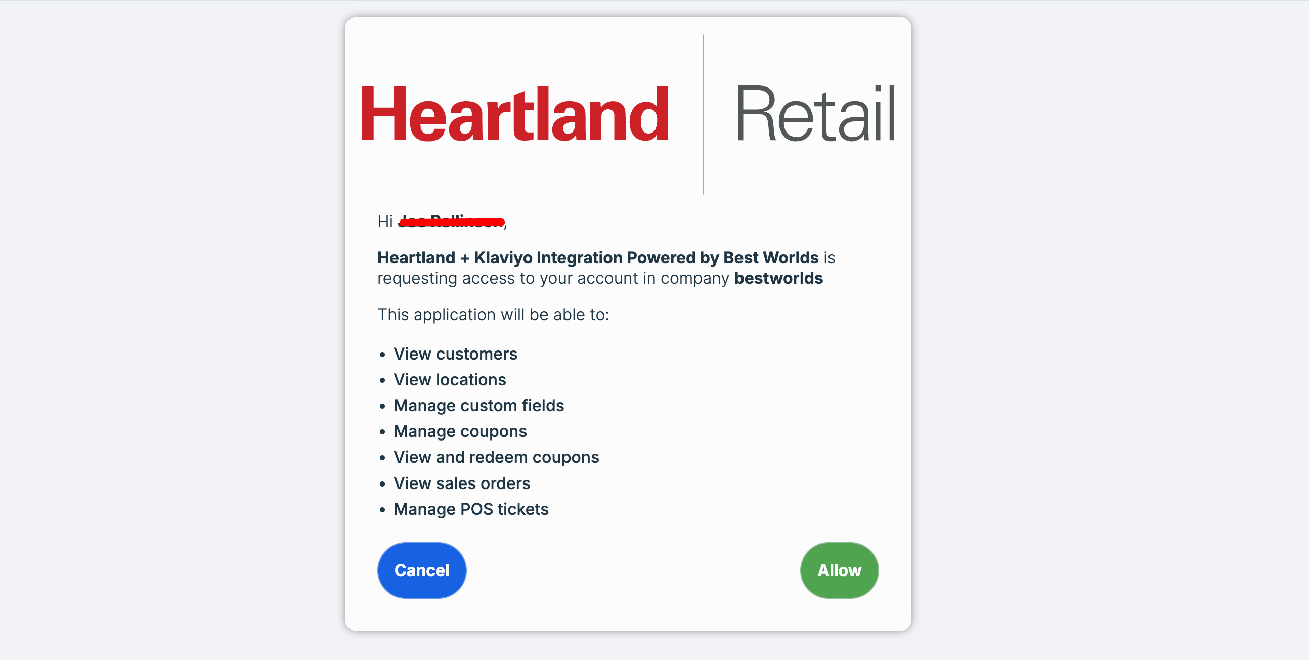 Authorize Heartland